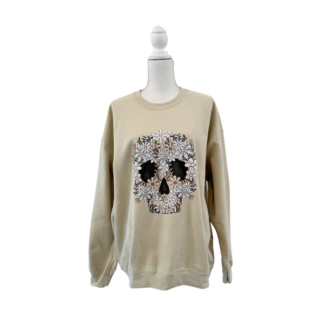 Floral Skull Crewneck