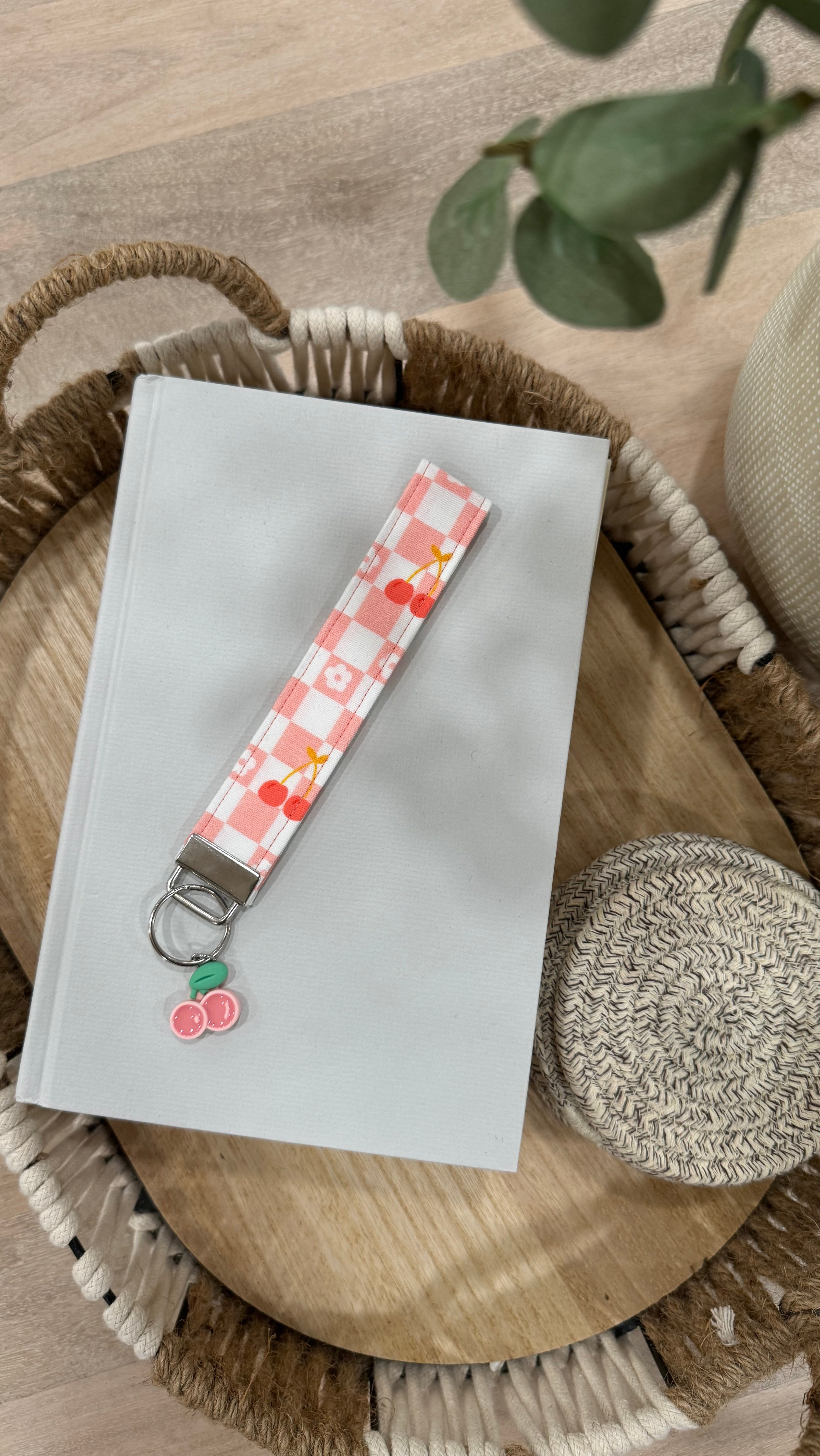 Cherry Retro Wristlet