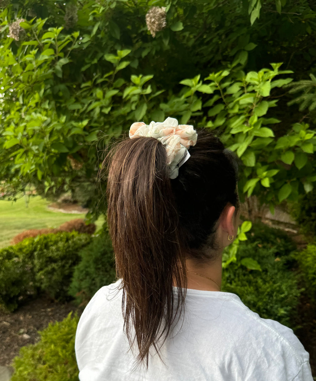 Vintage Rose Scrunchie