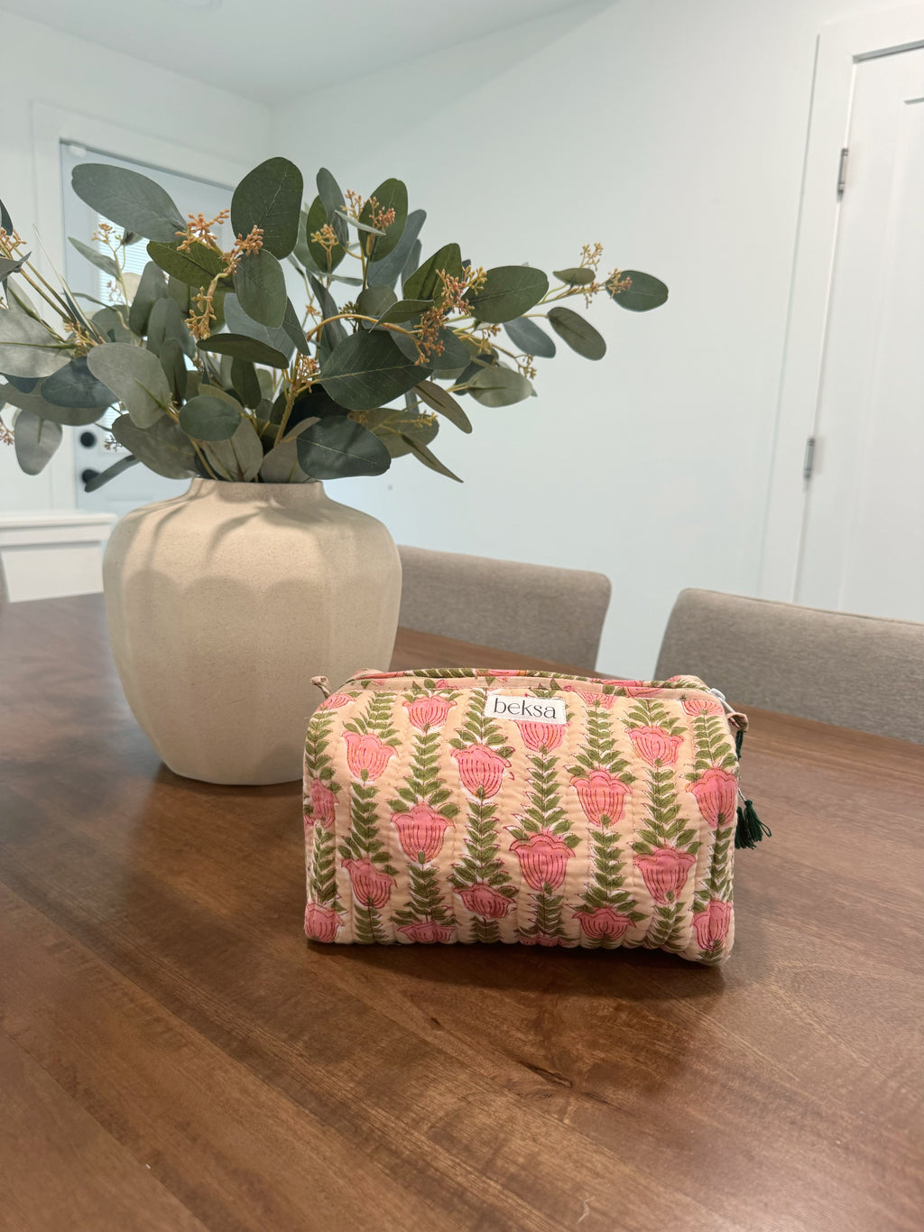 Pink Garden Pouch