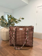Cocoa Bloom Midi Tote