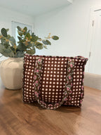 Cocoa Bloom Midi Tote