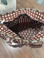 Cocoa Bloom Midi Tote