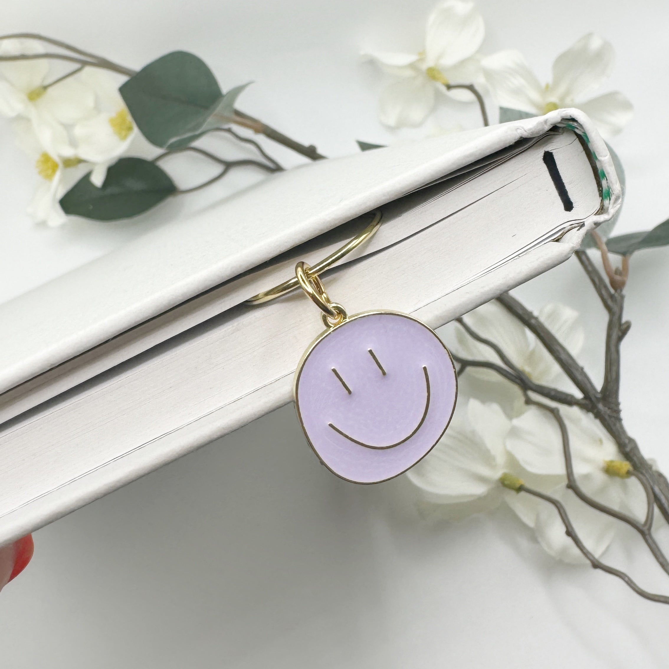 Happy Face Charm Bookmark