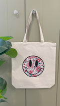 Poppy "Floral Smiley Face" Tote Bag